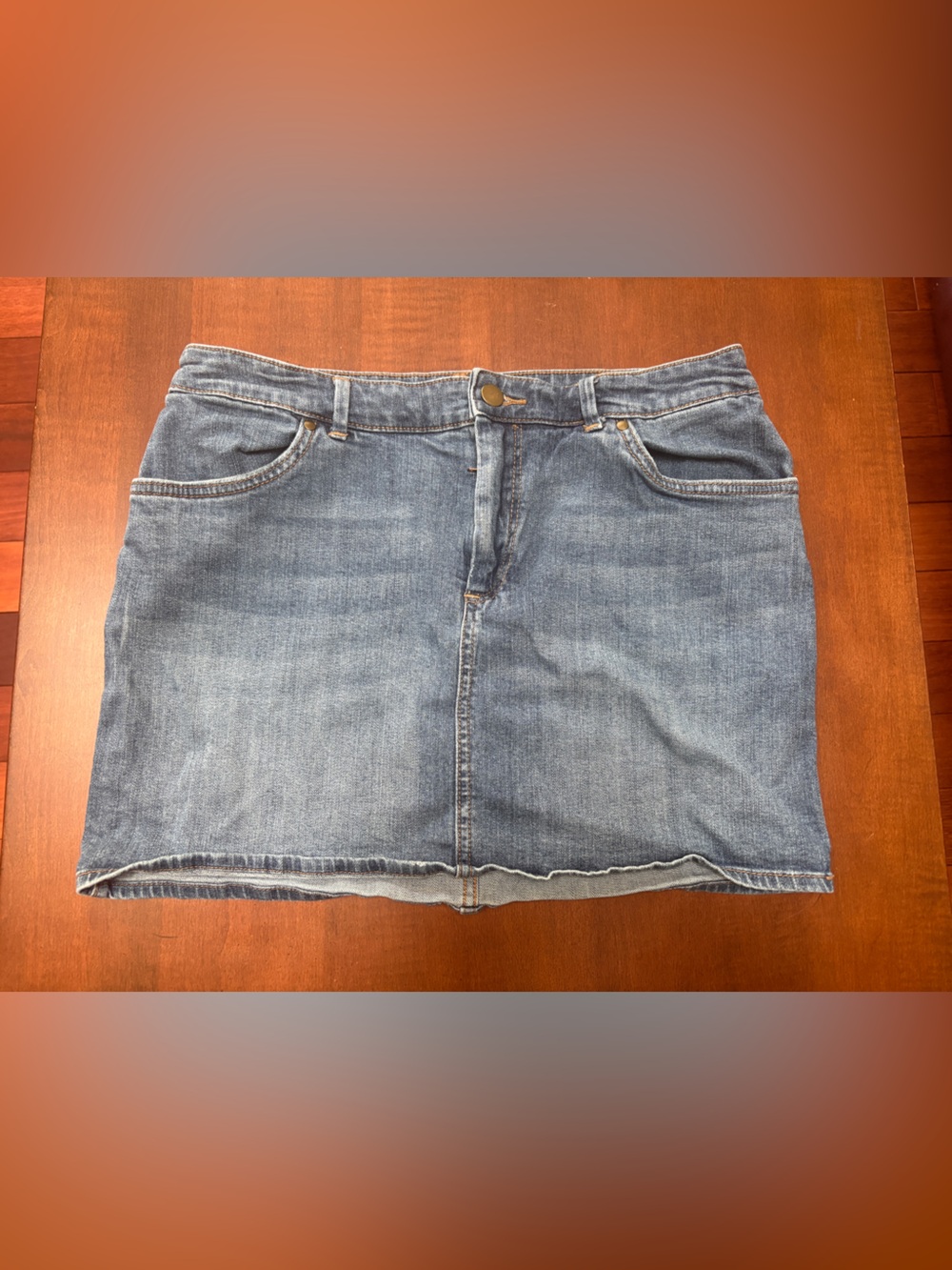H&M Light Blue Denim Mini Skirt